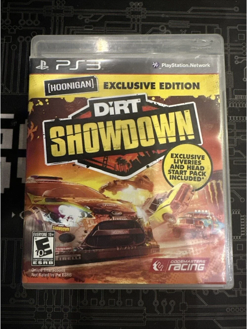 RARE PS3 HOONIGAN DiRT Showdown (Sony PlayStation 3, 2012)